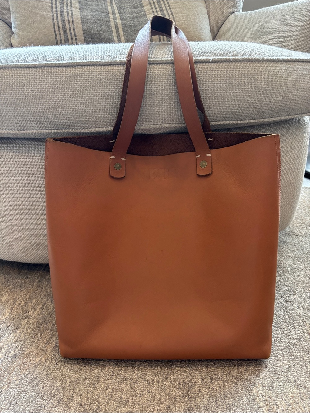 FEED Leather Tote Bag - Minimalist Carryall